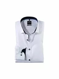 OLYMP LEVEL FIVE | Chemise Body Fit Manches Extra Longues | Blanc