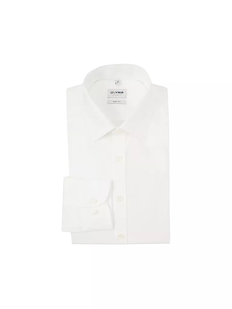 OLYMP LEVEL FIVE | Chemise Body Fit Manches Extra Longues | weiss