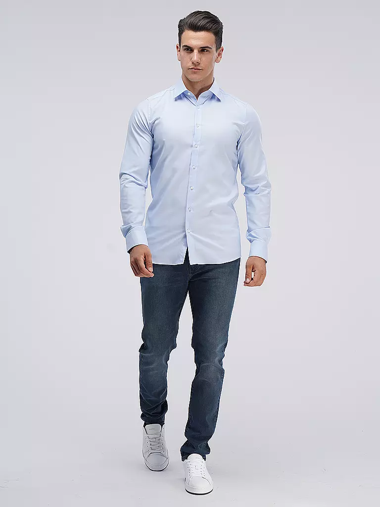 OLYMP LEVEL FIVE | Chemise Body Fit Manches Extra Longues | 