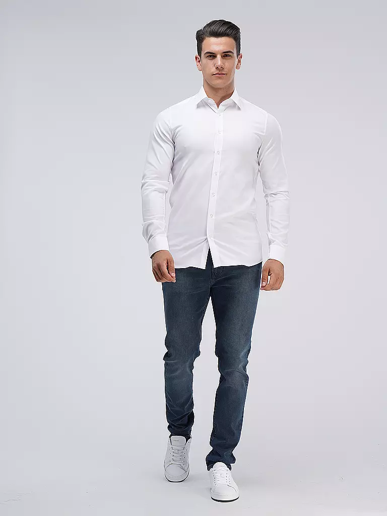 OLYMP LEVEL FIVE | Chemise Body Fit Manches Extra Longues | 