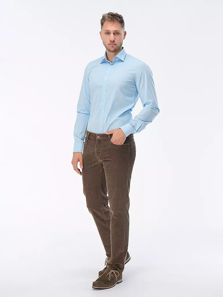 OLYMP LEVEL FIVE | Chemise Body Fit Manches Extra Longues | 
