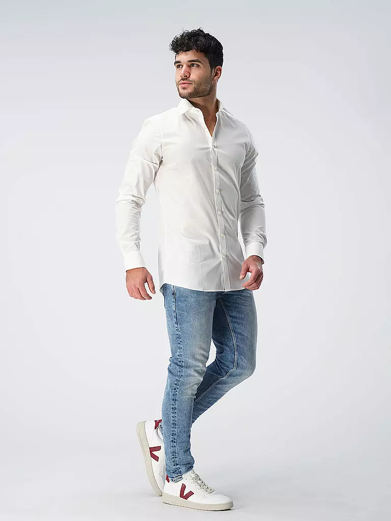 OLYMP LEVEL FIVE | Chemise Body Fit Manches Extra Longues | 