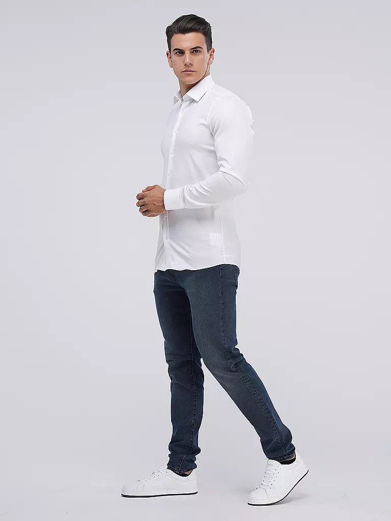 OLYMP LEVEL FIVE | Chemise Body Fit Manches Extra Longues | 