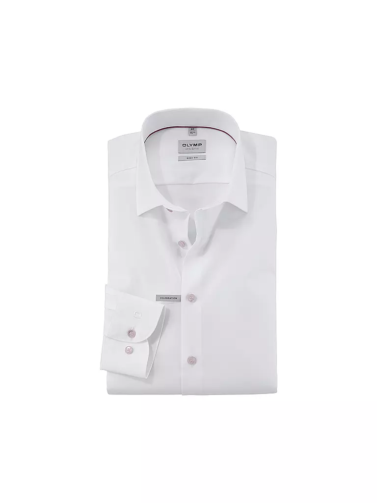 OLYMP LEVEL FIVE | Chemise Body Fit | weiss
