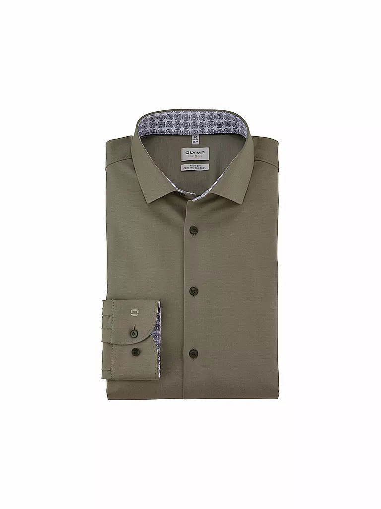 OLYMP LEVEL FIVE | Chemise Body Fit | olive