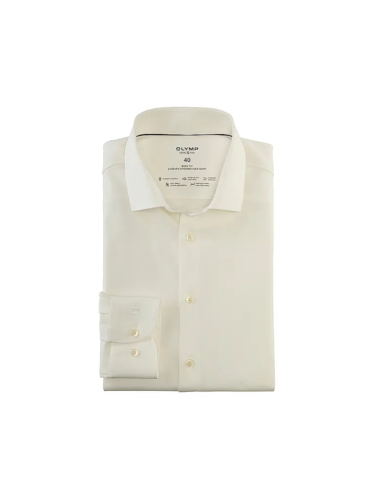 OLYMP LEVEL FIVE | Chemise Body Fit | Beige
