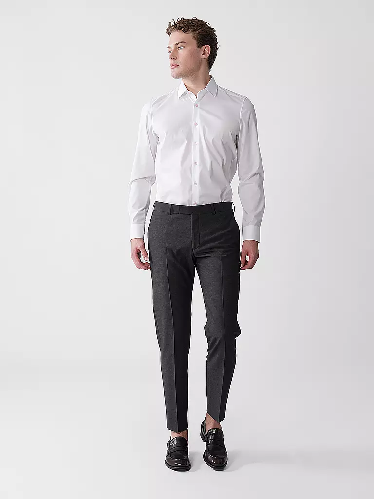OLYMP LEVEL FIVE | Chemise Body Fit | weiss