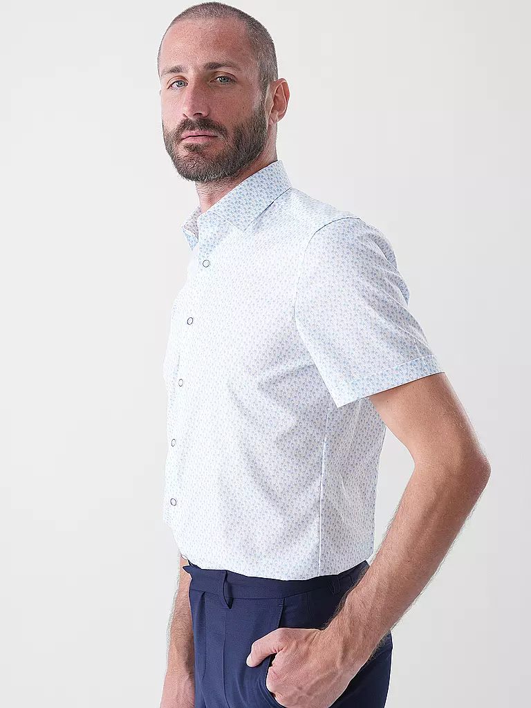 OLYMP LEVEL FIVE | Chemise Body Fit | weiss