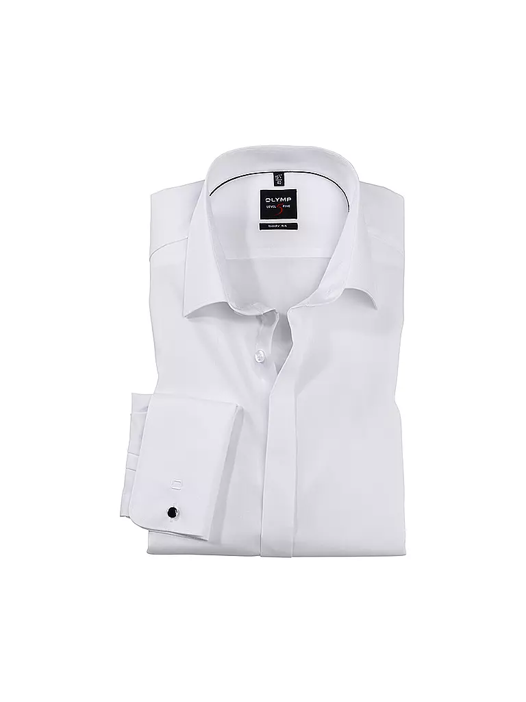 OLYMP LEVEL FIVE | Chemise business coupe slim | weiss