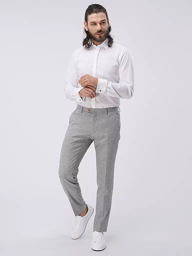 OLYMP LEVEL FIVE | Chemise business coupe slim | weiss