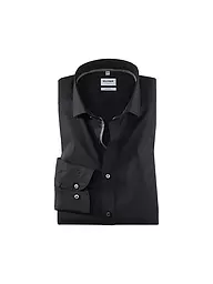 OLYMP LEVEL FIVE | Chemise Body Fit Manches Extra Longues | Noir
