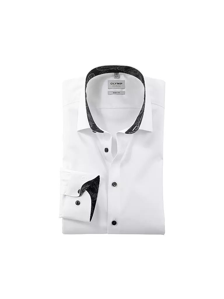 OLYMP LEVEL FIVE | Hemd Body Fit | Blanc