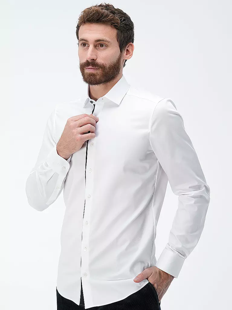 OLYMP LEVEL FIVE | Hemd Body Fit | Blanc
