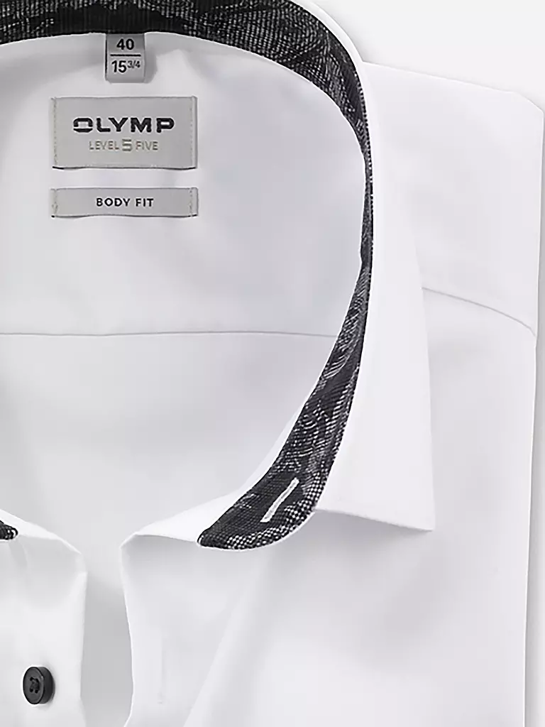 OLYMP LEVEL FIVE | Hemd Body Fit | Blanc