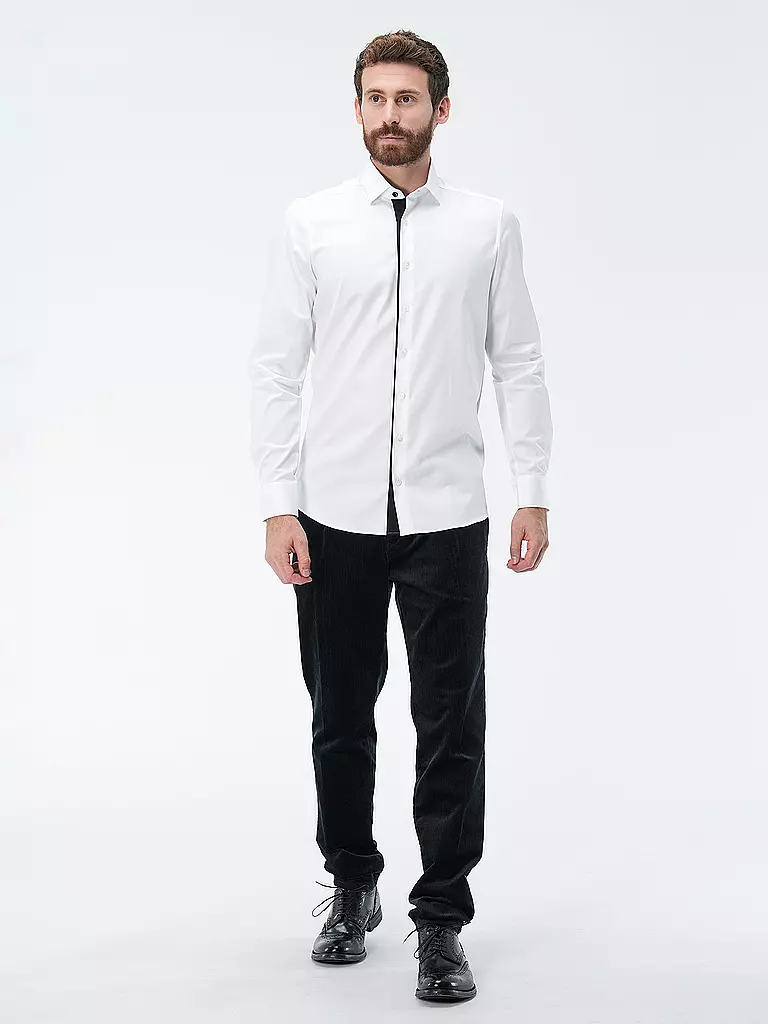 OLYMP LEVEL FIVE | Hemd Body Fit | Blanc