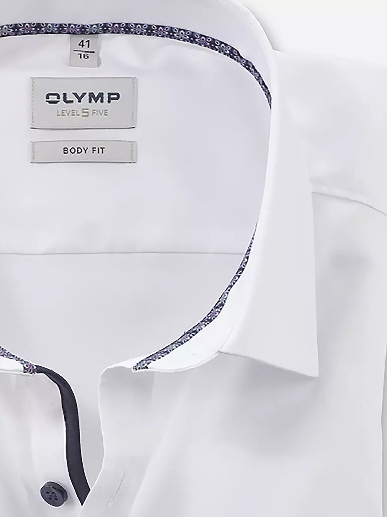 OLYMP LEVEL FIVE | Hemd Slim Fit  | Blanc