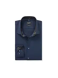 OLYMP NO.6 | Chemise Super Slim Fit | Bleu foncé