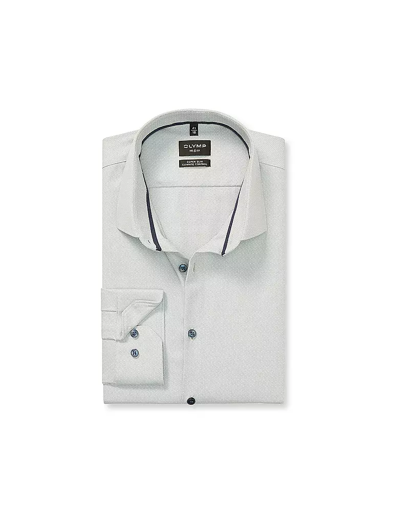OLYMP NO.6 | Chemise Super Slim Fit | Vert clair