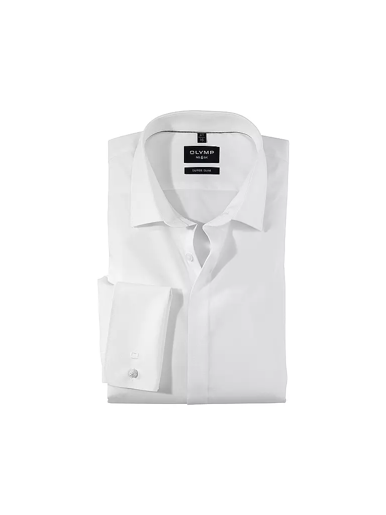 OLYMP NO.6 | Chemise SUPER SLIM | Blanc