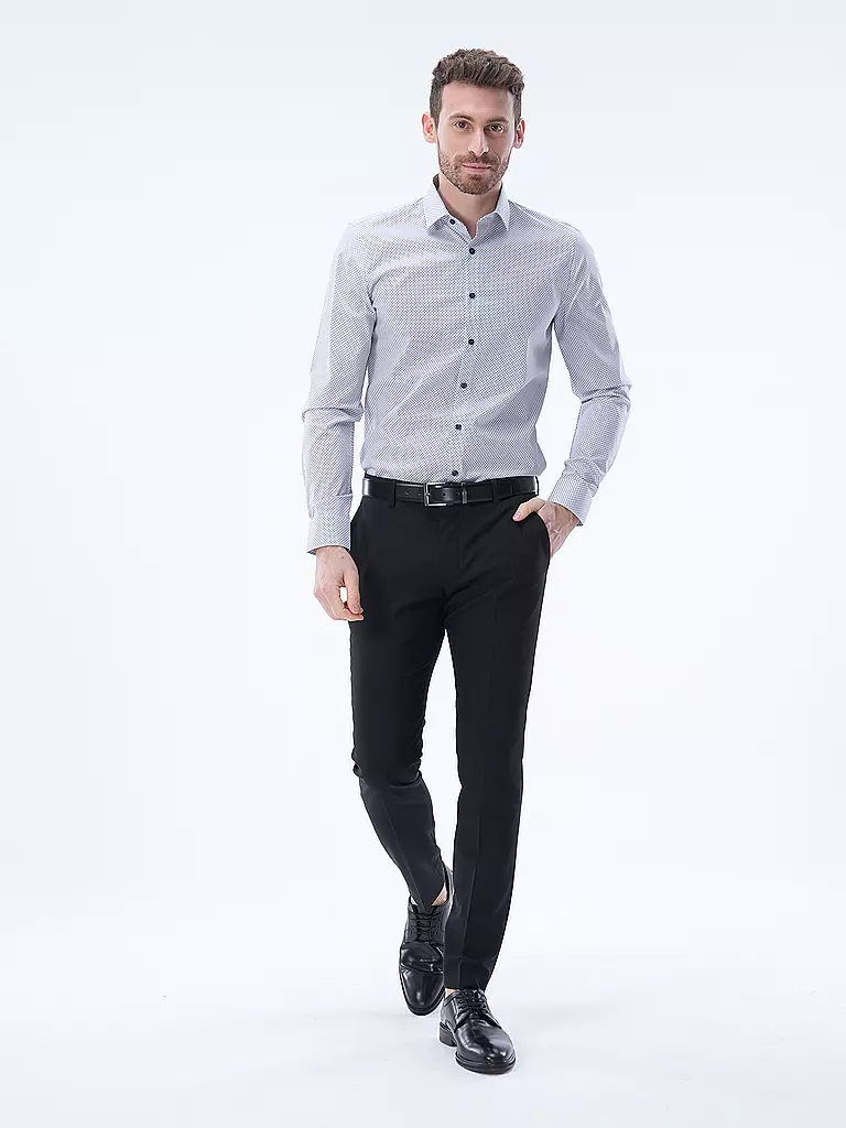 OLYMP NO.6 | Hemd Super Slim Fit  | Blanc
