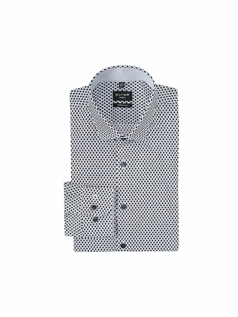 OLYMP NO.6 | Hemd Super Slim | Bleu foncé