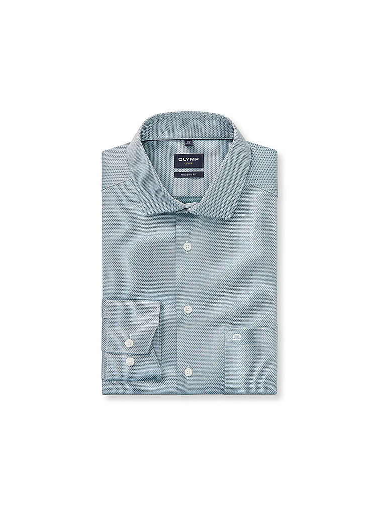 Chemise Modern Fit vert foncé 45