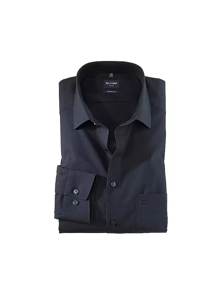 OLYMP | Chemise coupe moderne | Bleu foncé