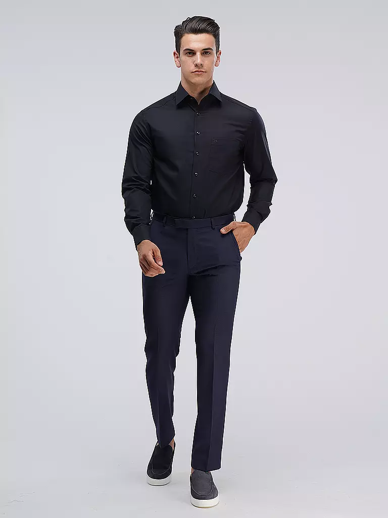 OLYMP | Chemise Coupe Moderne | Noir