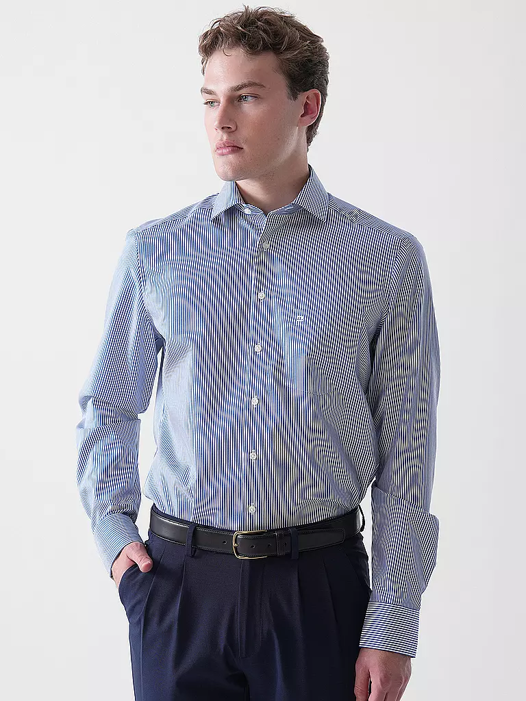 OLYMP | Chemise Coupe Moderne | Bleu foncé