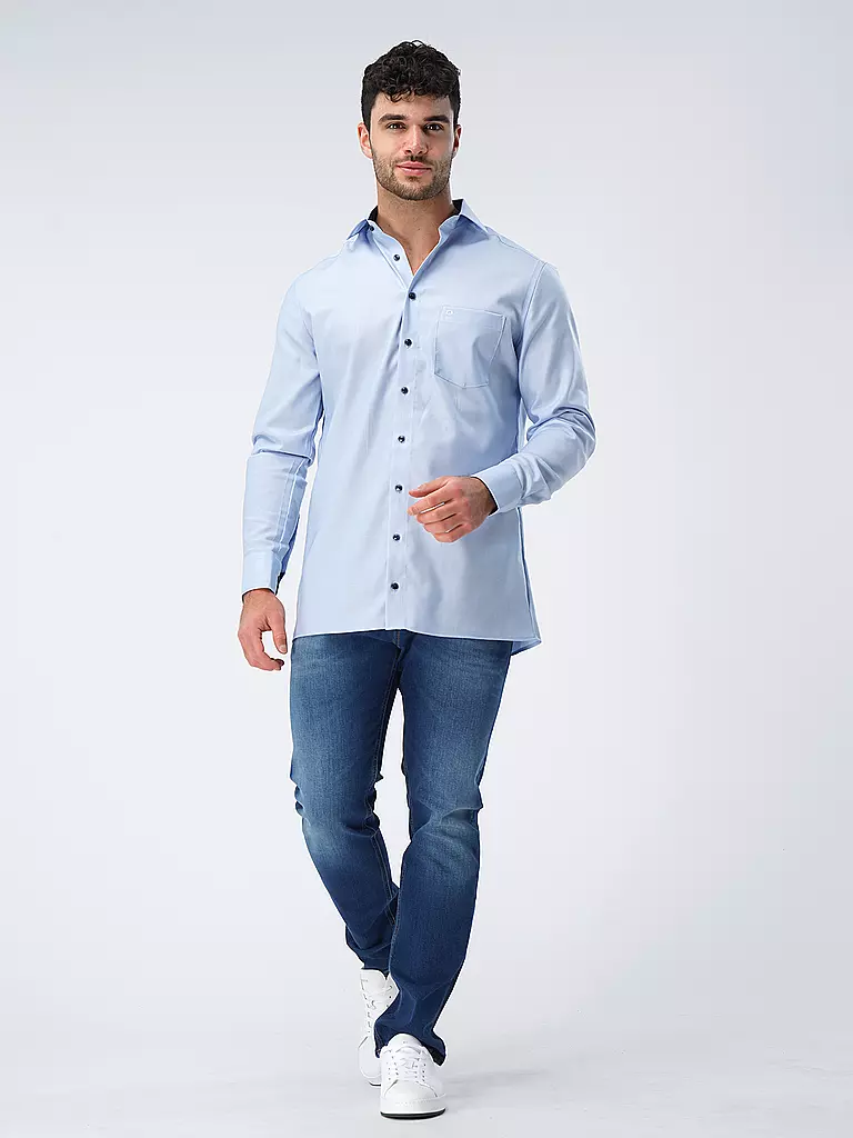 OLYMP | Chemise Coupe Moderne | blau