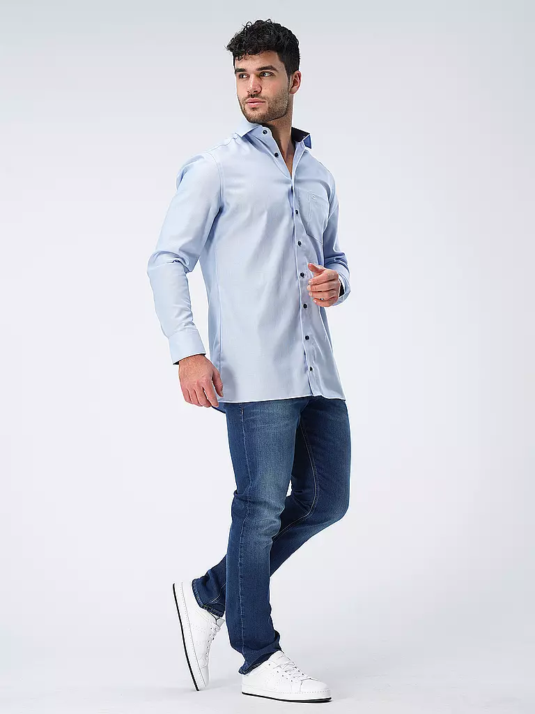 OLYMP | Chemise Coupe Moderne | blau