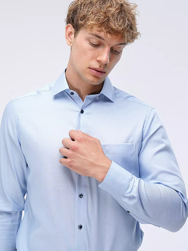 OLYMP | Chemise Coupe Moderne | blau
