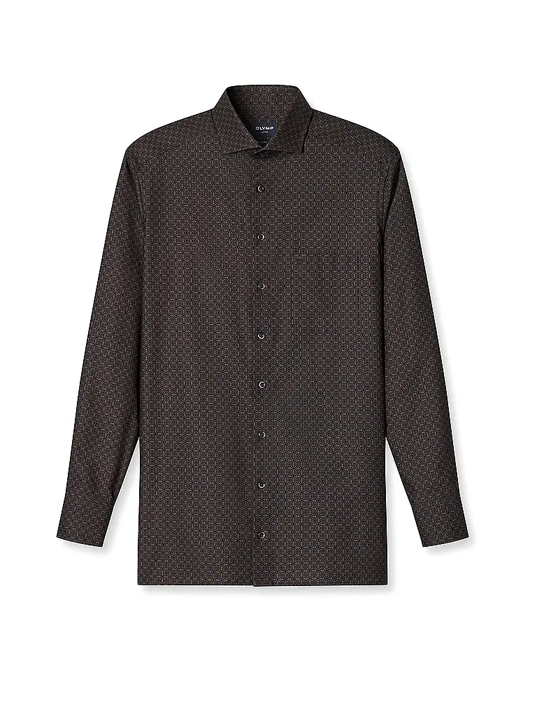 OLYMP | Chemise coupe régulière | hellbraun