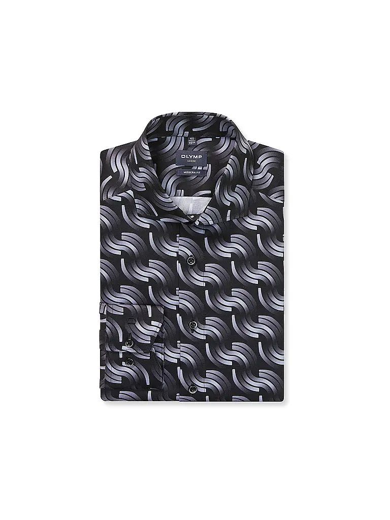 OLYMP | Chemise Modern Fit | Noir