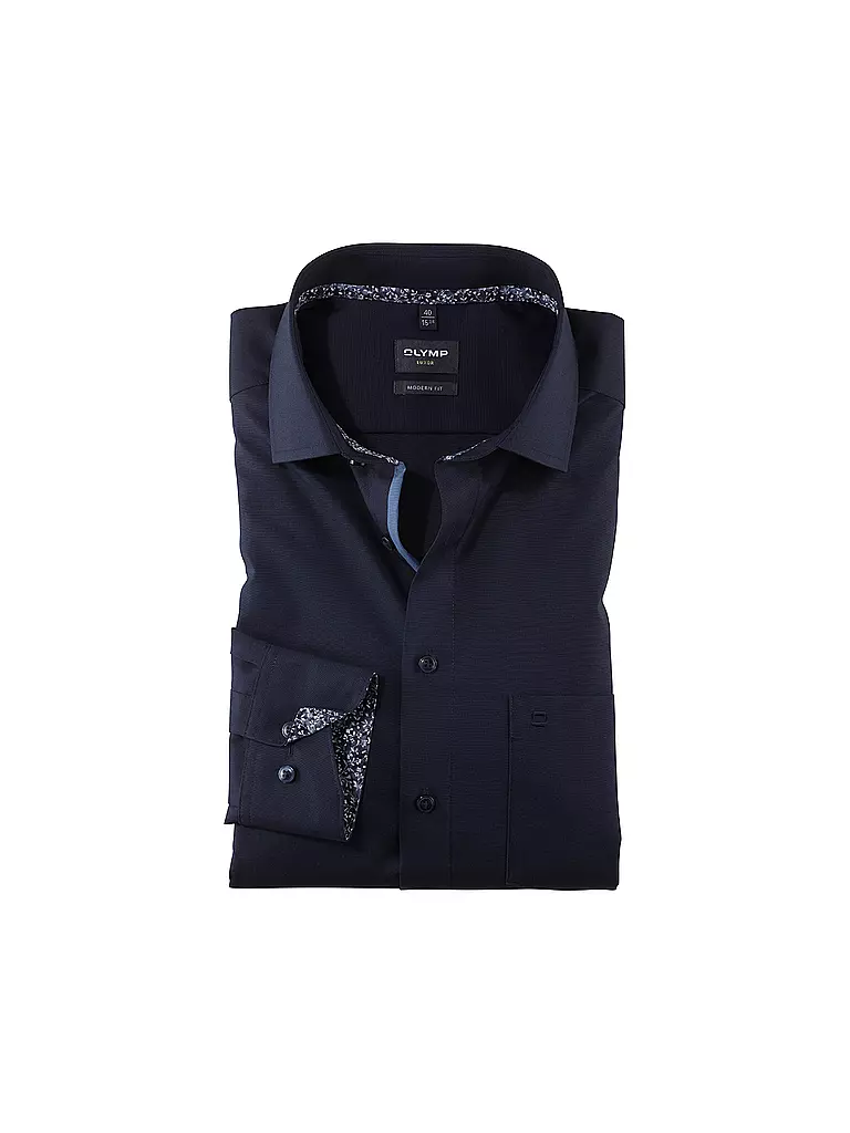 OLYMP | Hemd Modern Fit | Bleu foncé