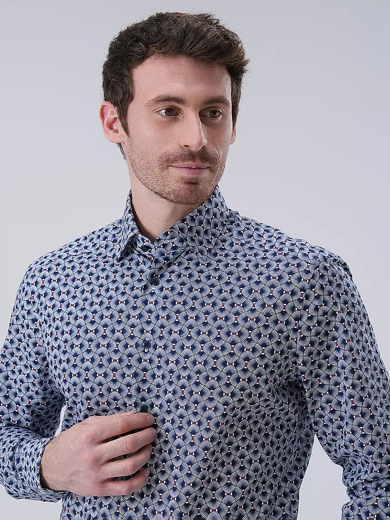 OLYMP | Hemd Modern Fit | Bleu foncé