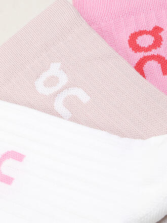 ON | Chaussettes lot de 3 mauve framboise