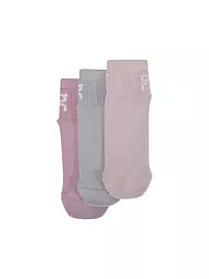 ON | Chaussettes lot de 3 blanc | Rose