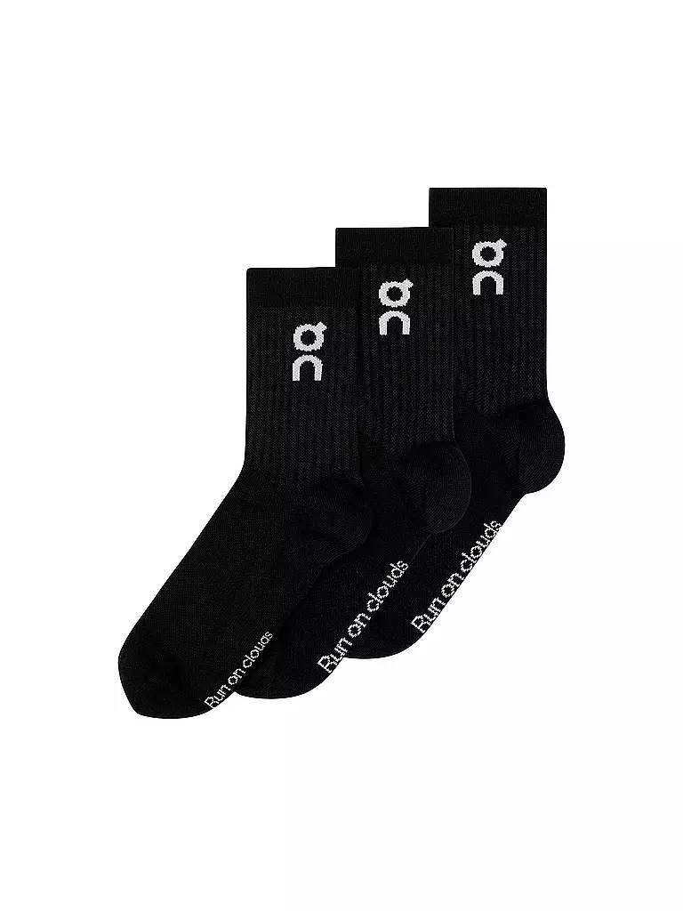 ON | Lot de 3 paires de chaussettes noires | Noir