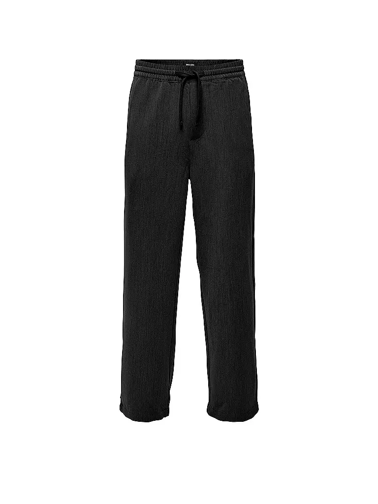 ONLY & SONS | Chino Coupe ample ONSSINUS | schwarz