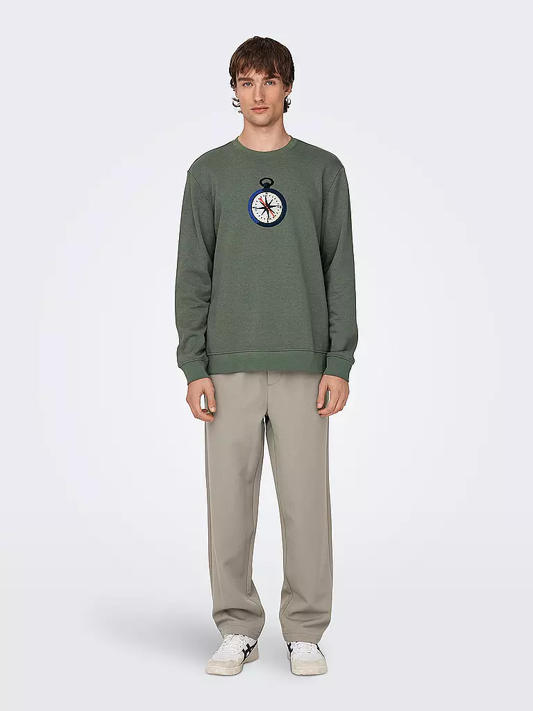 ONLY & SONS | Chino Coupe Ample ONSSINUS | hellgrau