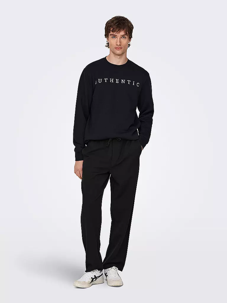 ONLY & SONS | Chino Coupe ample ONSSINUS | schwarz