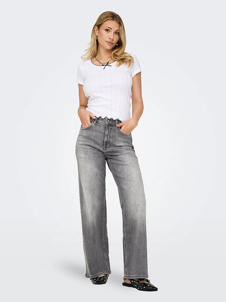 Only Jeans Madison Wide Fit Light Grey L32 7