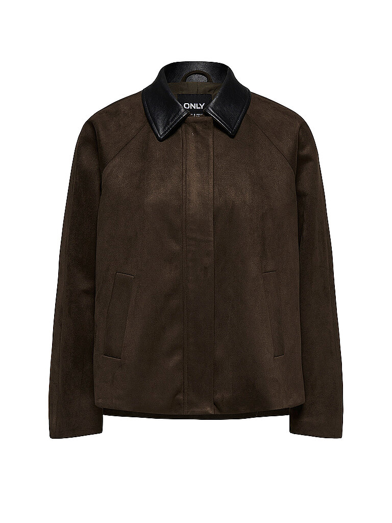 Only Veste en cuir marron L
