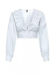 ONLY | Bluse Cropped Fit ONLLOU | Blanc