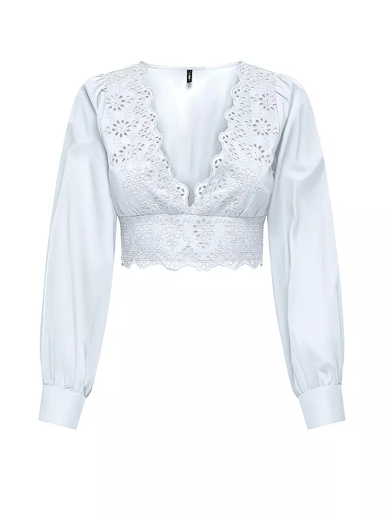 ONLY | Bluse Cropped Fit ONLLOU | Blanc