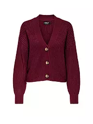 ONLY | Cardigan ONLCAROL | Rouge foncé