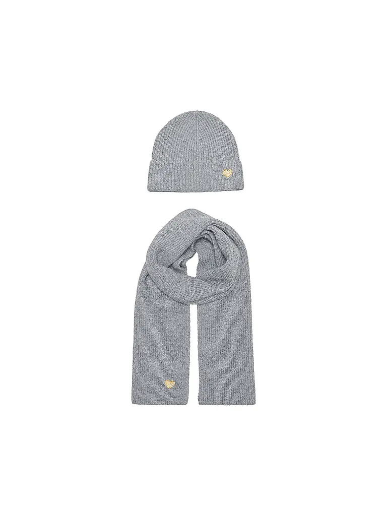 ONLY | Ensemble enfant 2 pièces bonnet et écharpe KMGAVERY | hellgrau