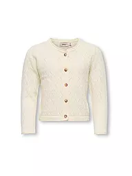 ONLY | Gilet en tricot pour fille KMGMEGAN LIFE | Crème
