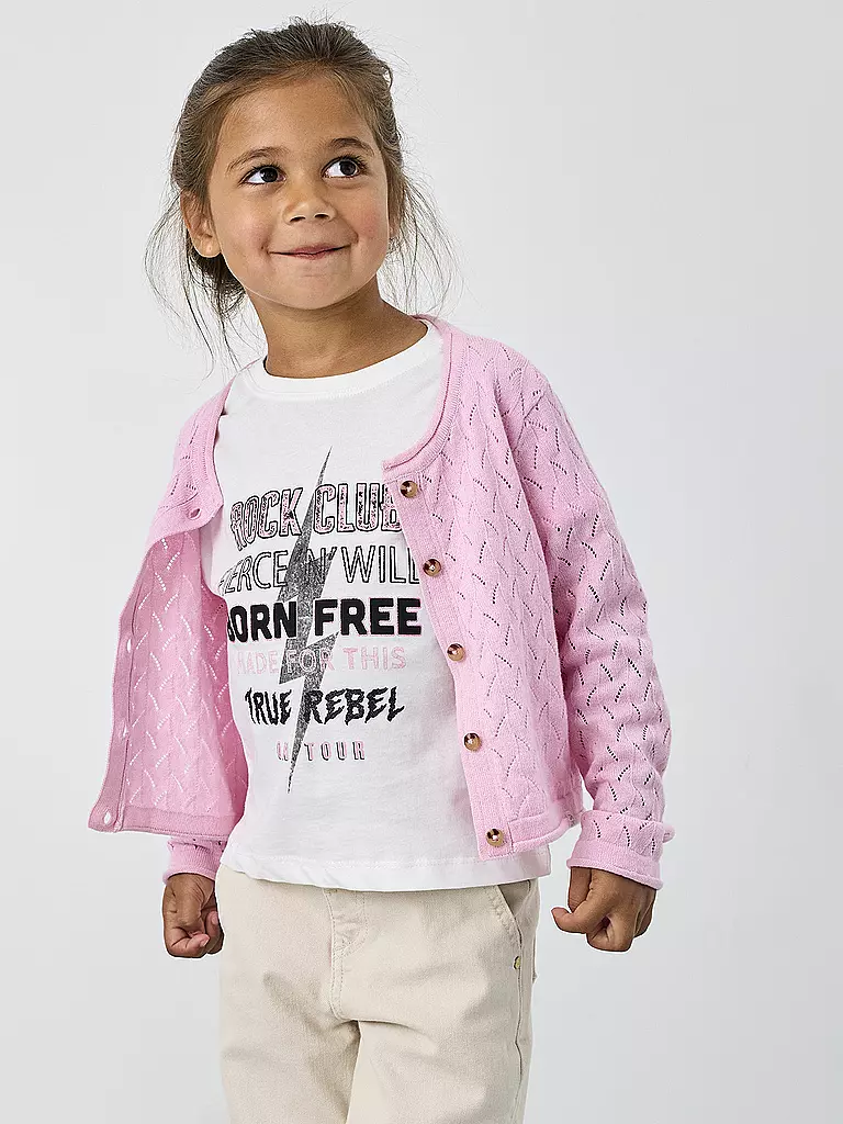 ONLY | Gilet en tricot pour fille KMGMEGAN LIFE | rosa